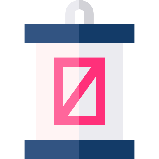 Rollup Basic Straight Flat icon