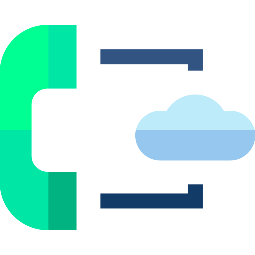 Voip Basic Straight Flat icon