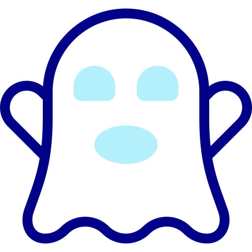 fantasma Detailed Mixed Lineal color icono