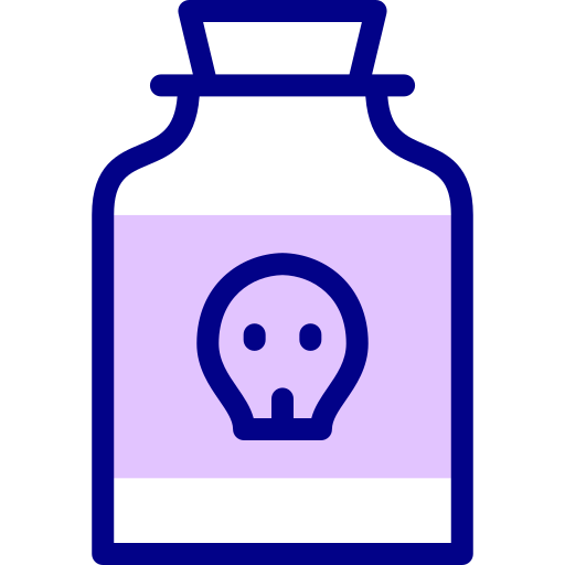 毒 Detailed Mixed Lineal color icon