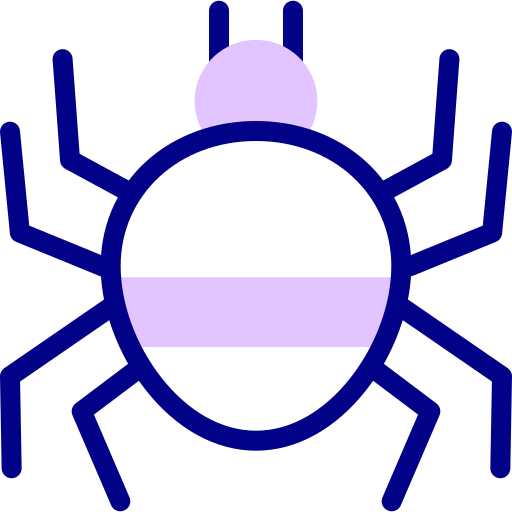 거미 Detailed Mixed Lineal color icon