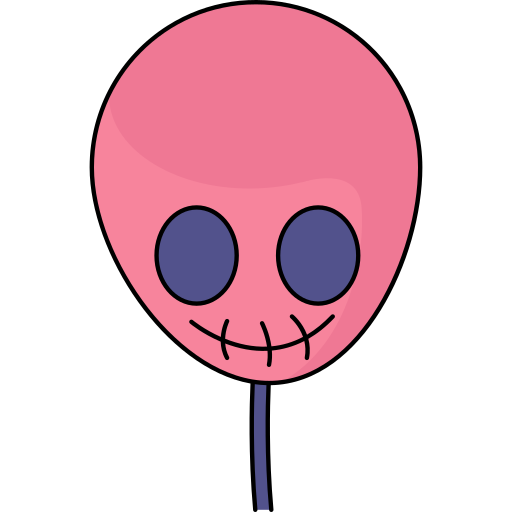 ballon Generic Thin Outline Color icoon