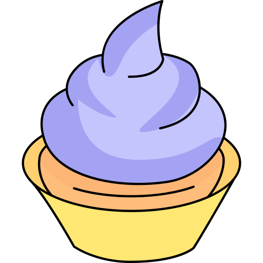 cupcake Generic Thin Outline Color icon