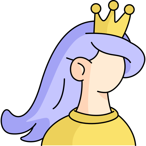 princesse Generic Thin Outline Color Icône