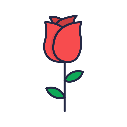 rosa Dinosoft Lineal Color icono