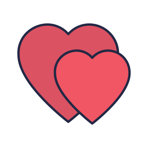 Сердце Dinosoft Lineal Color иконка