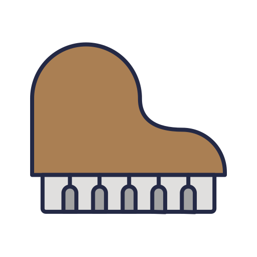 ピアノ Dinosoft Lineal Color icon