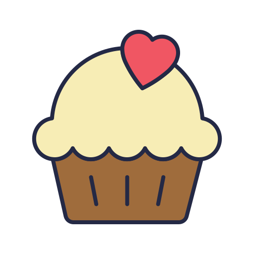 Cupcake Dinosoft Lineal Color icon