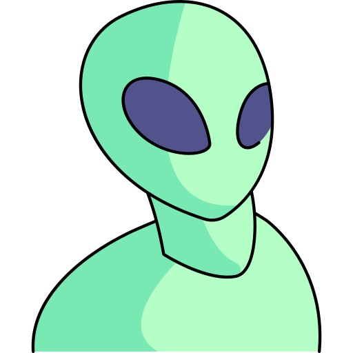 alieno Generic Thin Outline Color icona