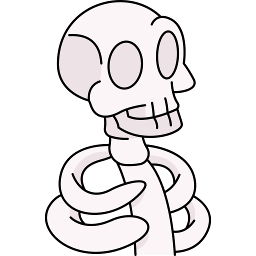 Skeleton Generic Thin Outline Color icon