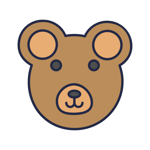 Bear Dinosoft Lineal Color icon