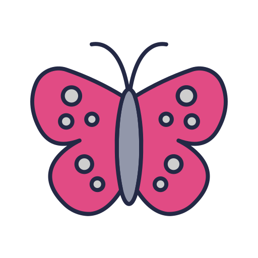 mariposa Dinosoft Lineal Color icono