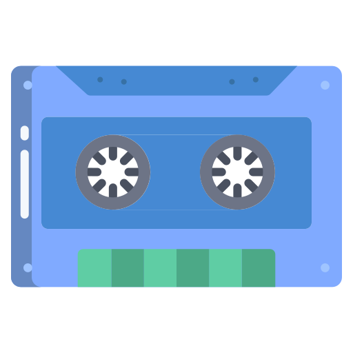 カセットテープ Icongeek26 Flat icon