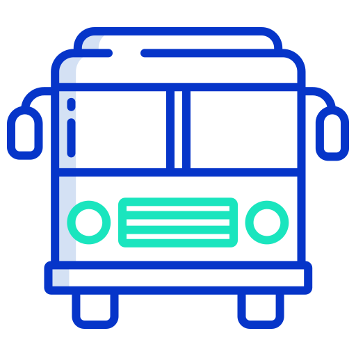 autobús escolar Icongeek26 Outline Colour icono