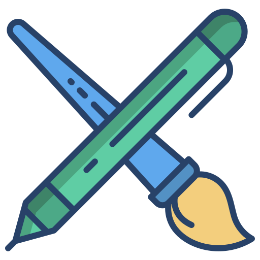 stift und pinsel Icongeek26 Linear Colour icon