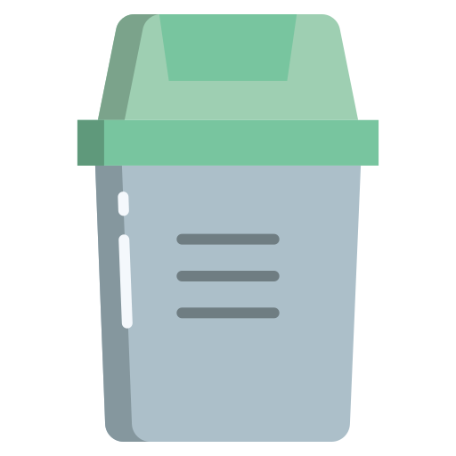 contenedor de basura Icongeek26 Flat icono