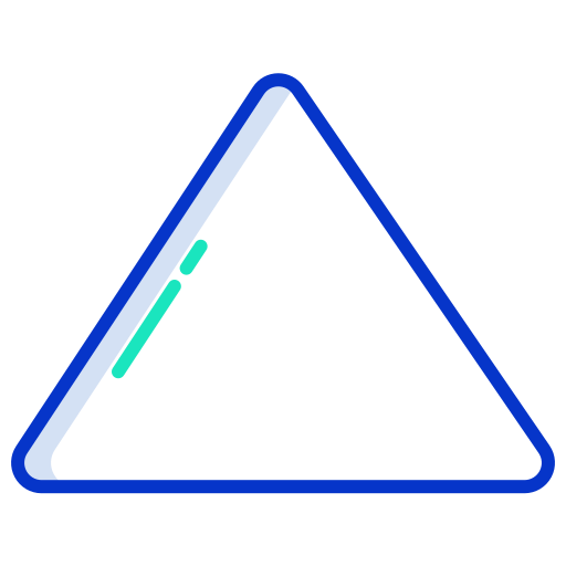 triángulo Icongeek26 Outline Colour icono