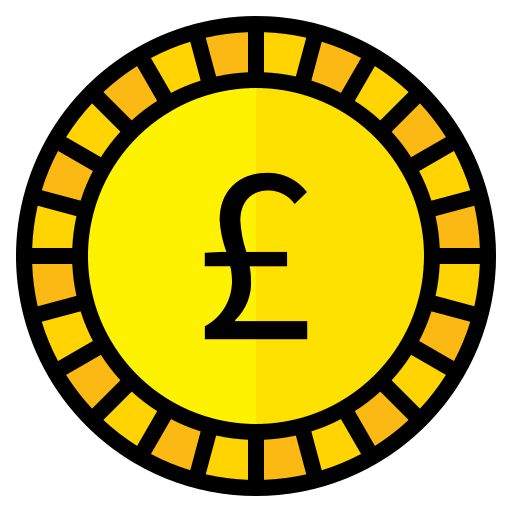 Pounds Generic Outline Color icon