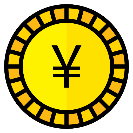 yen Generic Outline Color icoon