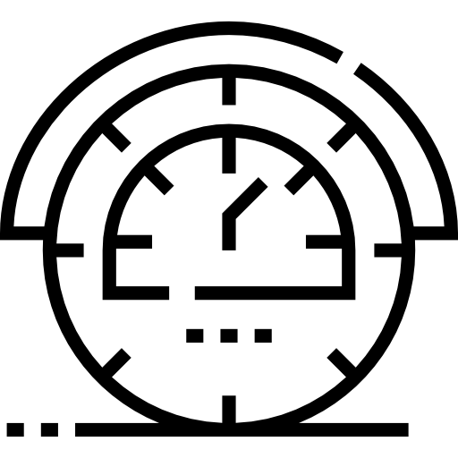 velocímetro Detailed Straight Lineal icono