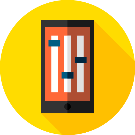 Smartphone Flat Circular Flat icon