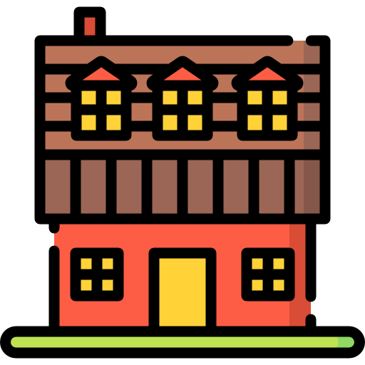 dom wiejski Special Lineal color ikona