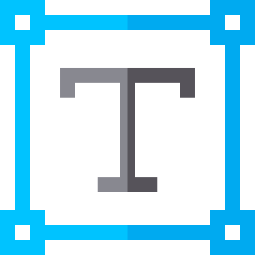 Text Basic Straight Flat icon