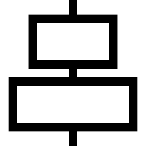 allineamento al centro Basic Straight Lineal icona