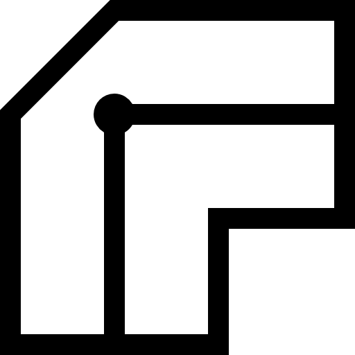 frontera Basic Straight Lineal icono