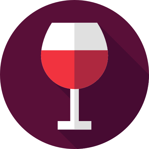 wijn Flat Circular Flat icoon
