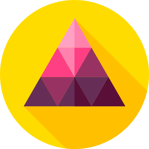 Pyramid Flat Circular Flat icon