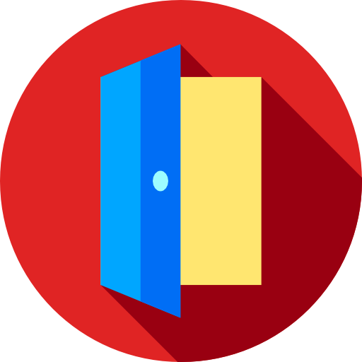 Door Flat Circular Flat icon