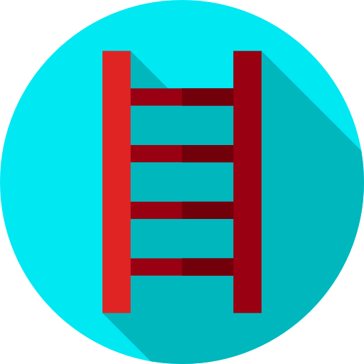 ladder Flat Circular Flat icoon