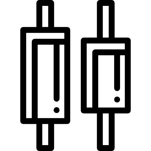 중앙 정렬 Detailed Rounded Lineal icon