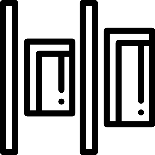 왼쪽 정렬 Detailed Rounded Lineal icon