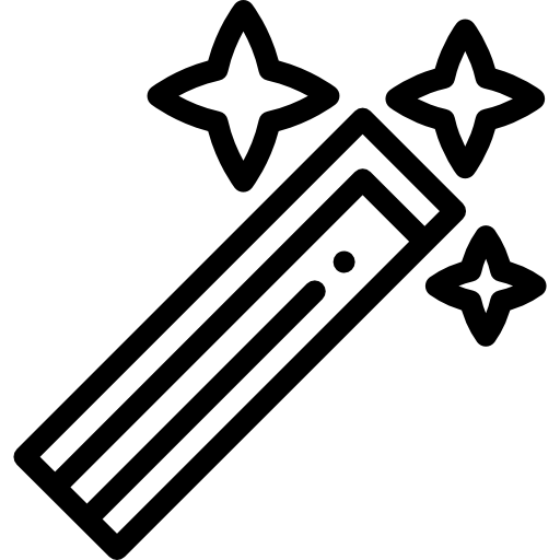 마법의 지팡이 Detailed Rounded Lineal icon
