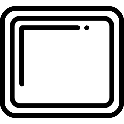 四角 Detailed Rounded Lineal icon