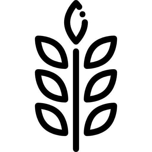 trigo Detailed Rounded Lineal icono