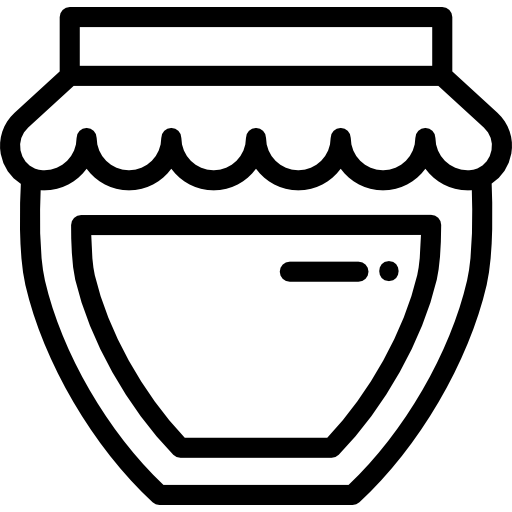 mermelada Detailed Rounded Lineal icono