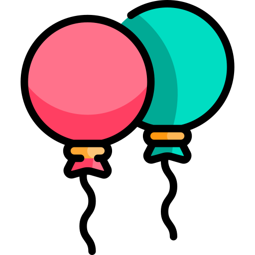 Balloons Special Lineal color icon