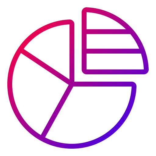 diagramme circulaire Generic Gradient Icône