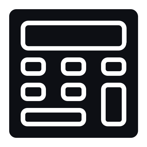 Calculator Generic Glyph icon