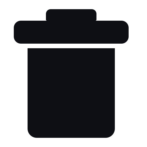 contenedor de basura Generic Glyph icono