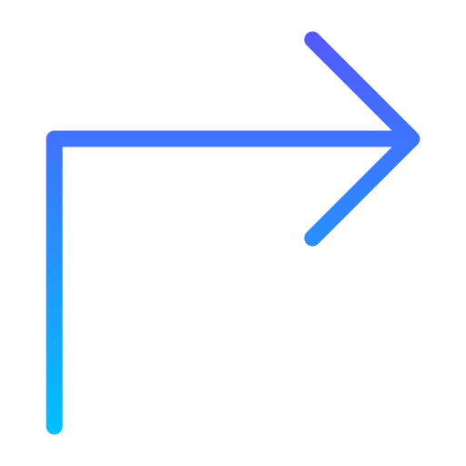 girare a destra Generic Gradient icona