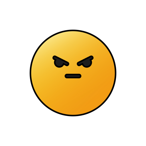 Pissed off Generic Thin Outline Color icon