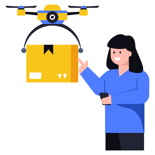 drone-bezorging Generic Flat icoon