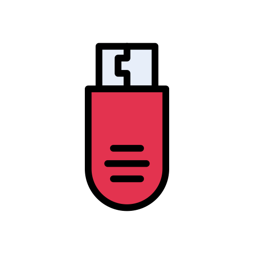 usb-stick Vector Stall Lineal Color icon