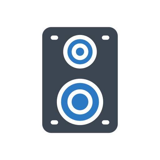 subwoofer Generic Blue icoon