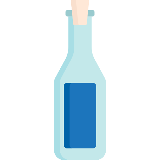bouteille en verre Generic Flat Icône