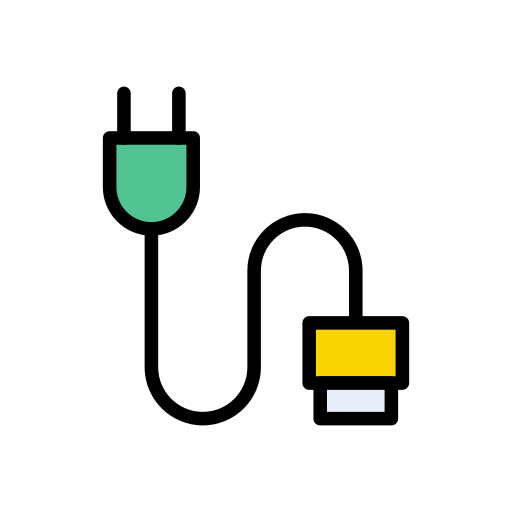 データケーブル Vector Stall Lineal Color icon